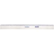 Rigla din plastic DONAU 40 cm, transparent
