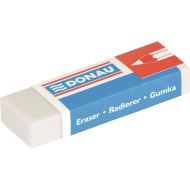 Radiera DONAU cu protectie, 61 x 21 x 11 mm, alb