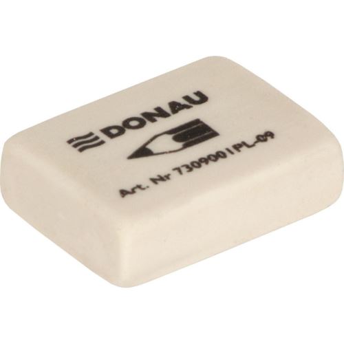 Radiera DONAU, 41 x 21 x 11 mm, alb, vrac