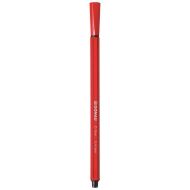 Fineliner DONAU D-Fine, scriere de 0.4 mm, corp hexagonal, rosu