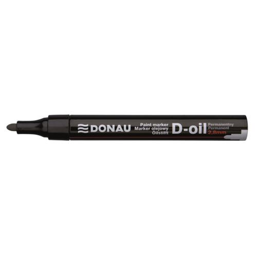 Marker cu vopsea DONAU D-Oil, scriere de 2.8 mm, negru