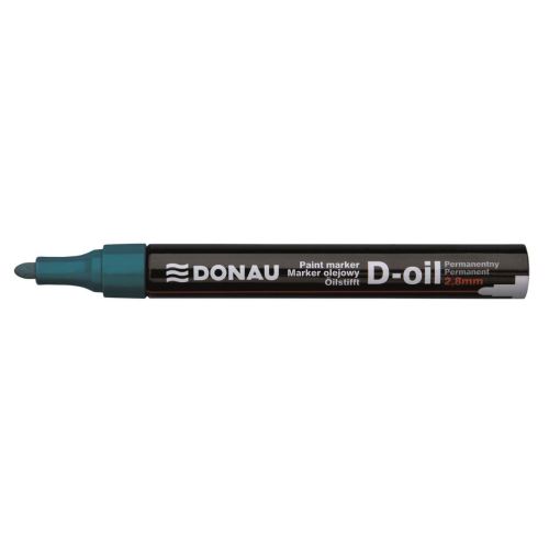 Marker cu vopsea DONAU D-Oil, scriere de 2.8 mm, verde