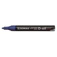 Marker cu vopsea DONAU D-Oil, scriere de 2.8 mm, albastru