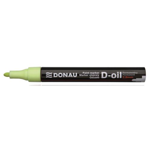 Marker cu vopsea DONAU D-Oil, scriere de 2.8 mm, galben