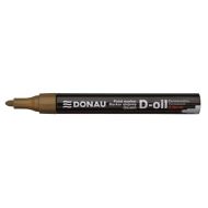 Marker cu vopsea DONAU D-Oil, scriere de 2.8 mm, auriu