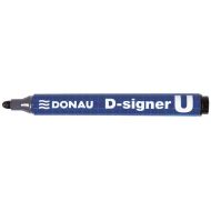 Marker permanent DONAU D-Singer U, varf rotund, scriere de 2 - 4 mm, negru