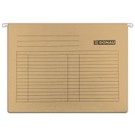 Dosar suspendabil DONAU, A4, cu eticheta, carton 230 gsm, maro