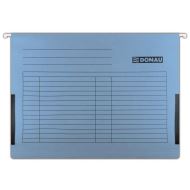Dosar suspendabil DONAU, A4, cu burduf si eticheta, 400 foi, carton 230 gsm, albastru