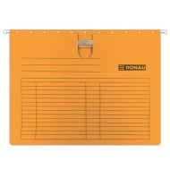 Dosar suspendabil DONAU, A4, cu sina si eticheta, carton 230 gsm, portocaliu