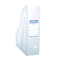 Suport vertical din plastic DONAU, 85 mm, pliabil, necasant, transparent