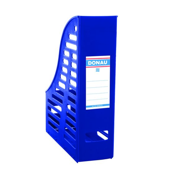 Suport vertical din plastic DONAU, 85 mm, pliabil, necasant, albastru