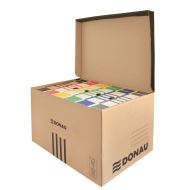 Container arhivare DONAU cu deschidere superioara, maro, 370 x 558 x 315 mm