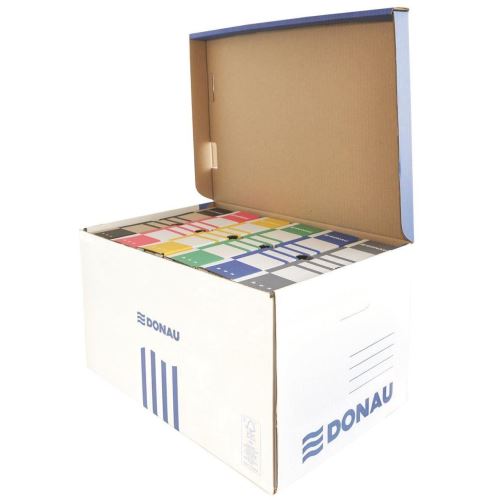 Container arhivare DONAU cu deschidere superioara, albastru, 370 x 558 x 315 mm