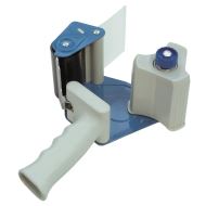 Dispenser DONAU pentru banda adeziva de ambalare 76 mm, gri/albastru
