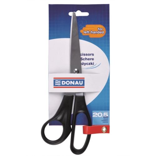 Foarfeca metalica de birou DONAU, pentru stangaci, 20.5 cm, albastru