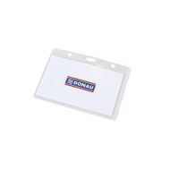 Port card orizontal DONAU, exterior 105 x 65 mm, pvc transparent