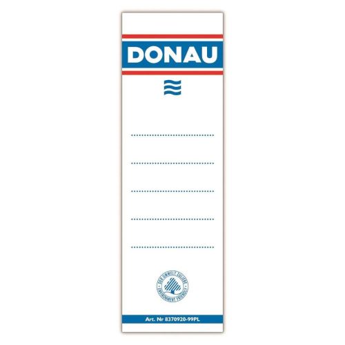Etichete pentru biblioraft DONAU, autoadezive, albe, 54 x 153 mm, 20 buc/set