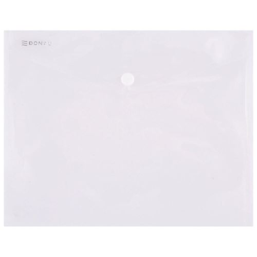 Mapa din plastic DONAU cu capsa, C5 (240 x 185 mm), 180 microni, transparent