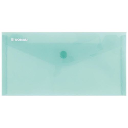 Mapa din plastic DONAU cu capsa, DL (225 x 126 mm), 180 microni, verde