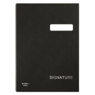 Mapa pentru semnaturi DONAU, cu 20 separatoare, cartonata, 245 x 343 mm, negru