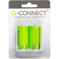Baterii Q-CONNECT, alcaline, R14, 1.5 v, 2 buc/set