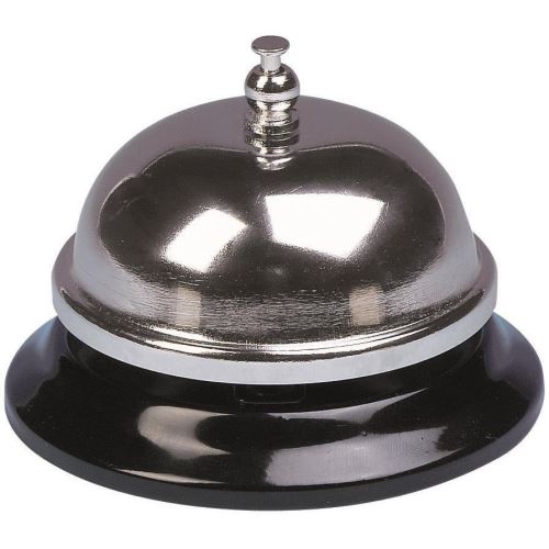 Clopotel OFFICE Products pentru receptie/bucatarie, diametru 85 mm, metalic, cromat