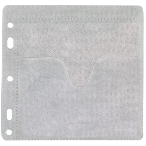Plic din plastic pentru cd/dvd Q-CONNECT, perforatii pentru indosariere, 40 buc/set