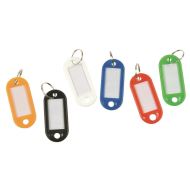 Breloc cu eticheta pentru chei Q-CONNECT, negru, 50 x 22 mm, 100 bucati