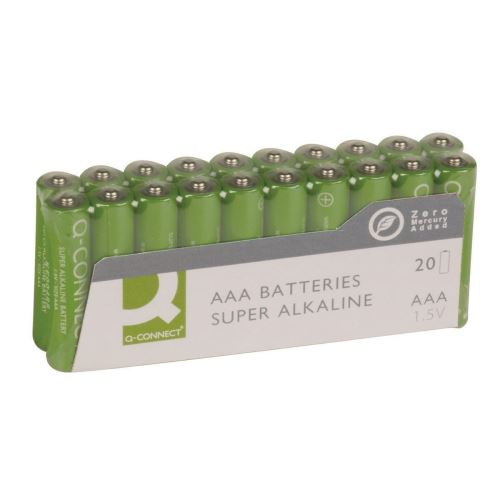 Baterii Q-CONNECT, alcaline, R3, AAA, 1.5 v, 20 buc/set