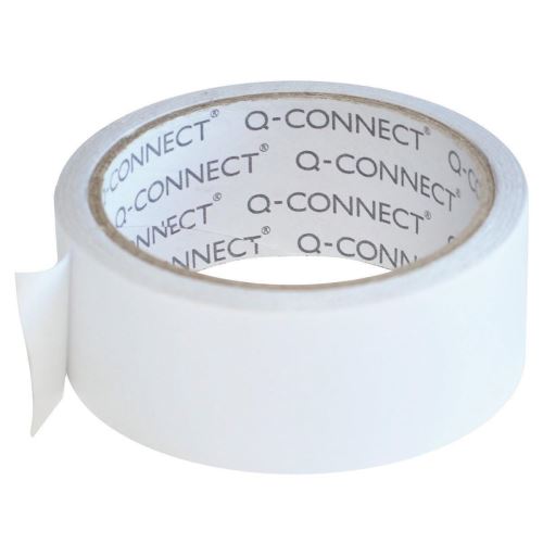 Banda dublu adeziva Q-CONNECT, 38 mm x 10 m, 90 microni