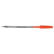 Pix fara mecanism Q-CONNECT Cristal, corp transparent, scriere de 0.7 mm, rosu