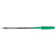 Pix fara mecanism Q-CONNECT Cristal, corp transparent, scriere de 0.7 mm, verde