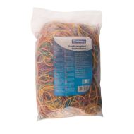 Elastice pentru bani DONAU, 60 mm, 1,5 x 1,5 mm, 80 % cauciuc, 1 Kg, color