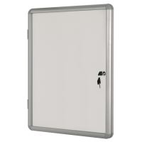 Avizier magnetic Bi-Office, 67 x 93 cm, 9 x A4, geam din plastic, cristal, rama aluminiu
