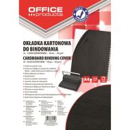 Coperta din carton OFFICE Products pentru indosariere, A4, 250 gr, 100 buc/set, negru