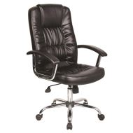 Scaun de birou OFFICE Products "Cyprus", ergonomic, piele eco, negru