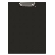 Clipboard pvc Q-CONNECT, A4, dublu, cu buzunar, negru