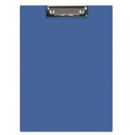 Clipboard pvc Q-CONNECT, A4, dublu, cu buzunar, albastru