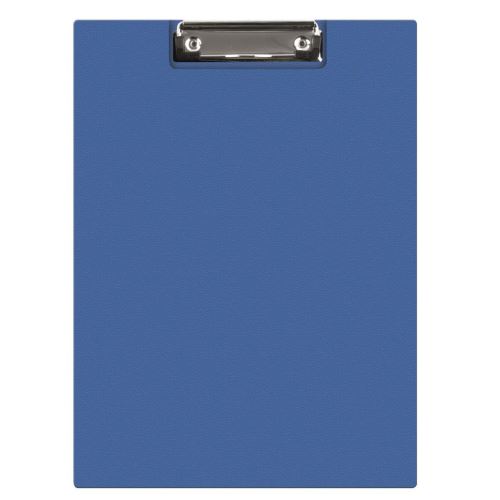 Clipboard pvc Q-CONNECT, A4, dublu, cu buzunar, albastru