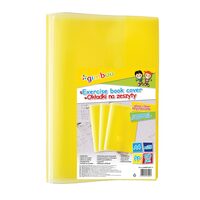 Coperta plastic Gimboo, A4, cristal, 150 microni, 25 buc/set, galben