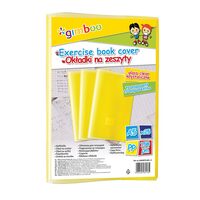 Coperta plastic Gimboo, A5, cristal, 150 microni, 25 buc/set, galben
