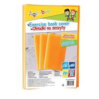 Coperta plastic Gimboo, A5, cristal, 150 microni, 25 buc/set, portocaliu