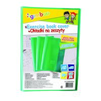 Coperta plastic Gimboo, A5, cristal, 150 microni, 25 buc/set, verde