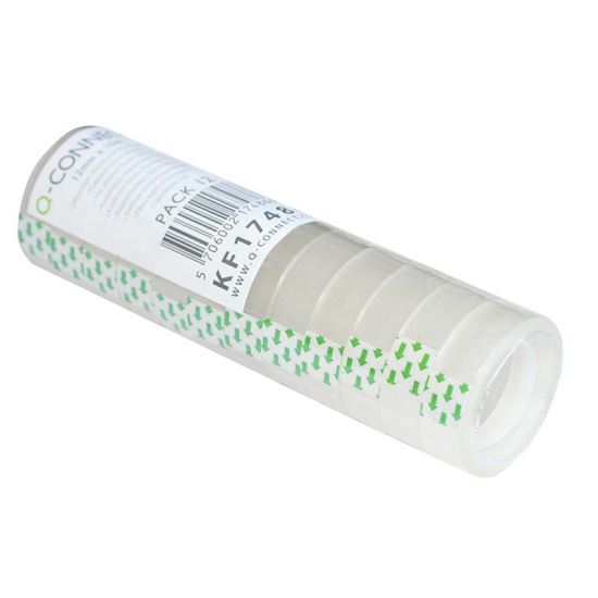 Banda adeziva de birou Q-CONNECT, 12 mm x 10 m