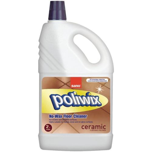 Detergent pardoseli SANO Poliwix Ceramic, cu ceara, 2 litri
