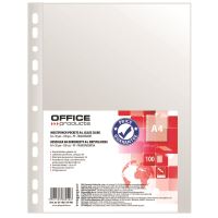 Folie protectie OFFICE Products, A4, cristal, 30 microni, 100 file/set