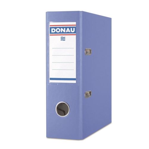 Biblioraft plastifiat DONAU Master A5, 7.5 cm, albastru deschis