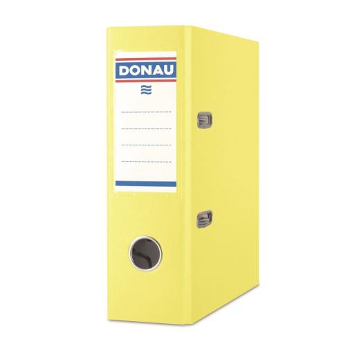Biblioraft plastifiat DONAU Master A5, 7.5 cm, galben