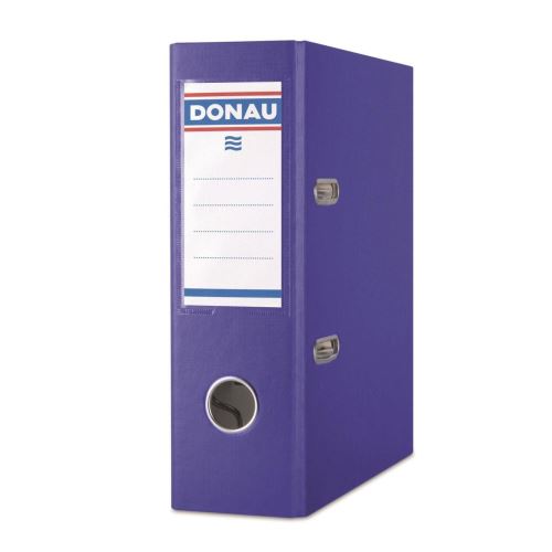 Biblioraft plastifiat DONAU Master A5, 7.5 cm, albastru inchis
