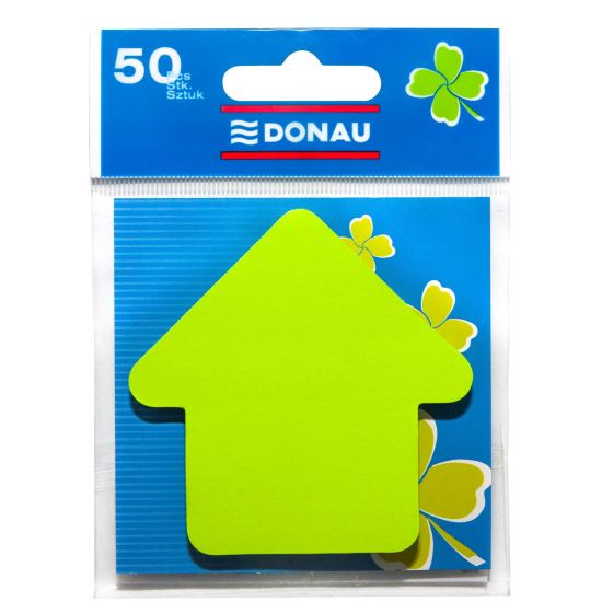 Notite adezive DONAU, in forma de sageata, verde, 50 file